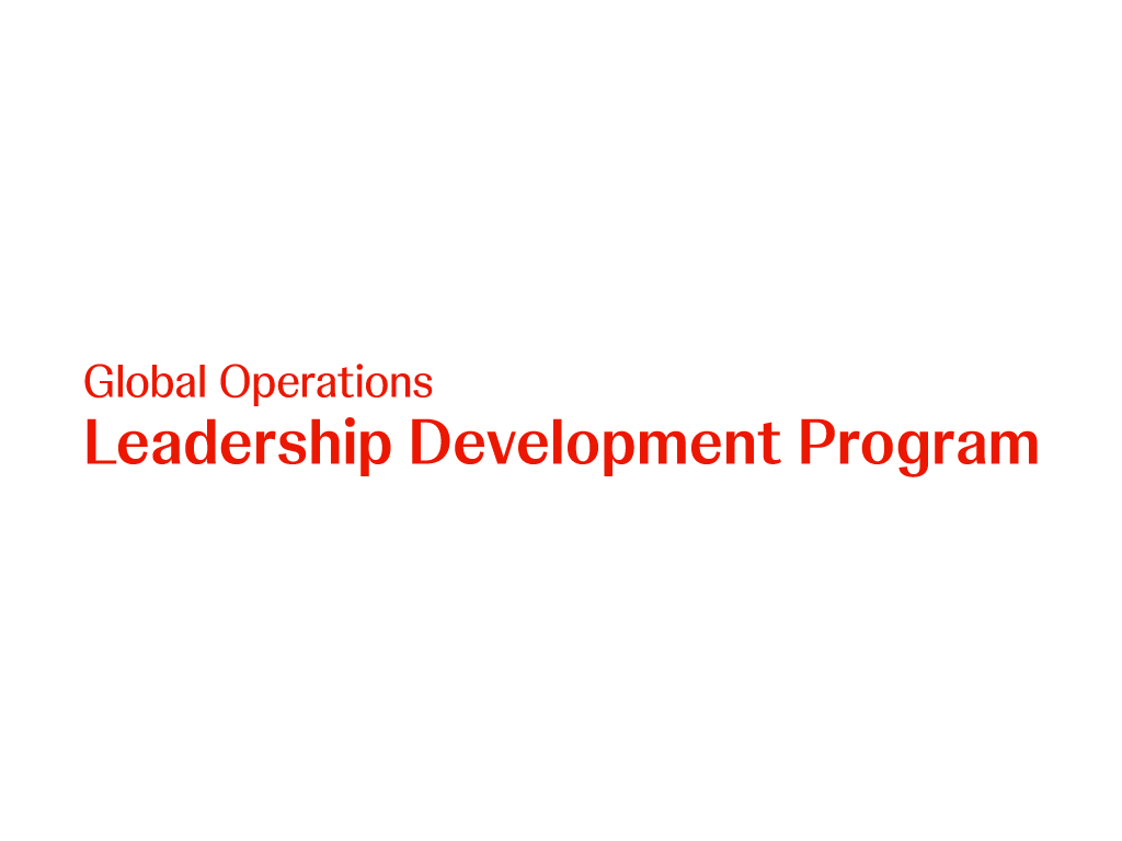 Global Operations Leadership Developmenet Program logo